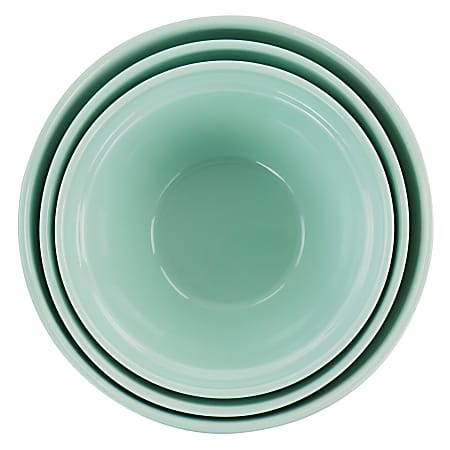 Martha Stewart Stoneware Bowl Set - Mint, 3 pc - City Market
