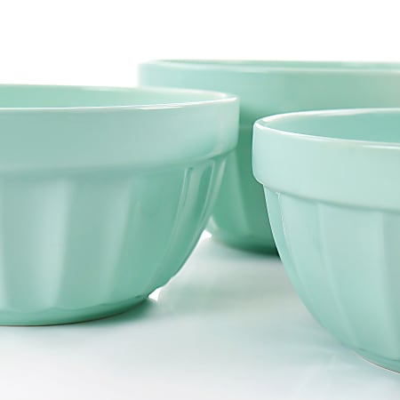 Martha Stewart 8 Piece Bowl Set Turquoise - Office Depot