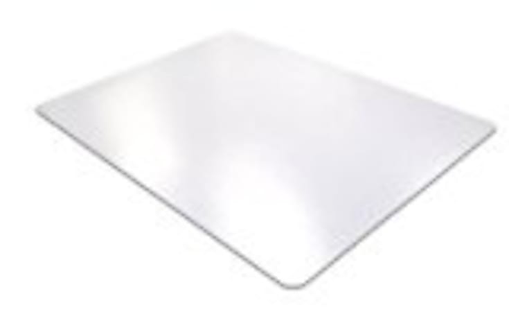 Floortex Desktex Polycarbonate Desk Pad 19" x 24"  Clear Rectangular Polycarbonate Desk Pad  24" L x 19" W x 0.03" D