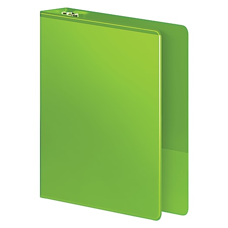 Wilson Jones® Heavy Duty Binders, With D-Rings And Polypropylene Construction, 1" Rings, 41% Recycled, Chartreuse