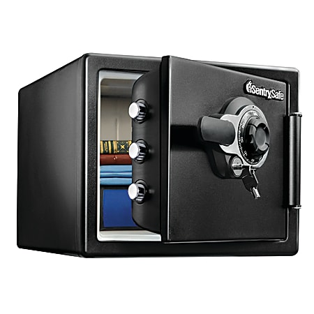 Sentry®Safe Fire-Safe® Combination Safe, 0.8-Cubic-Foot Capacity, Black