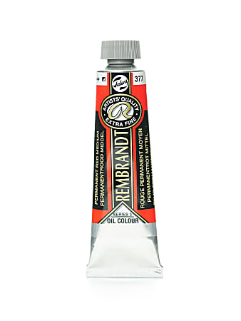Rembrandt Artist's Oil Colors, 40 mL, Permanent Red Medium, 377