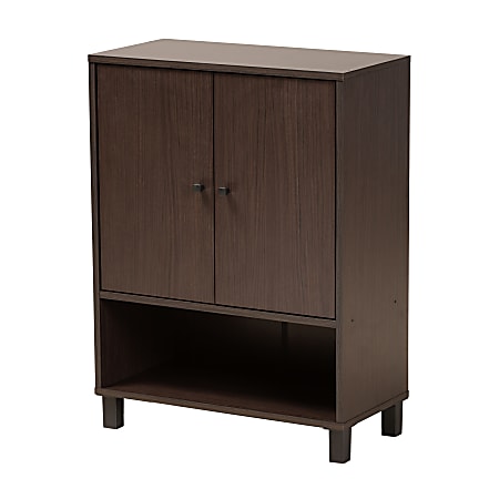 Baxton studio shoe cabinet with 2 doors shop