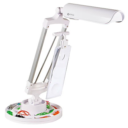OttLite® Spin & Store Desk Lamp, White