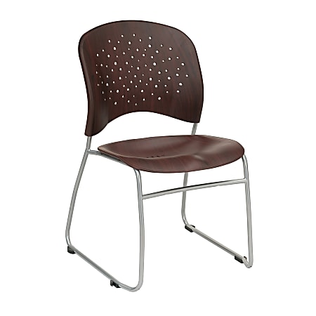 Safco® Reve Wood Guest Chair, Mahogany