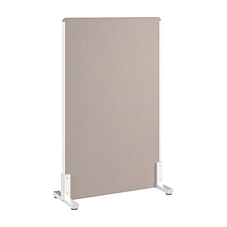 WorkPro® Motiva Freestanding Privacy Screen, 55”H x 34”W x 15”D, Warm Beige, Installation Included