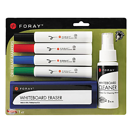 FORAY® Desk-Style White Board Kit