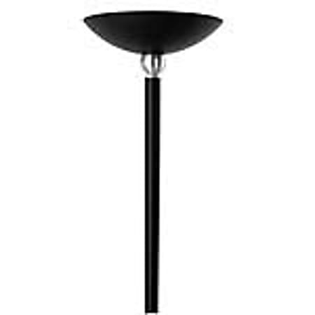 Black torchiere floor lamp top