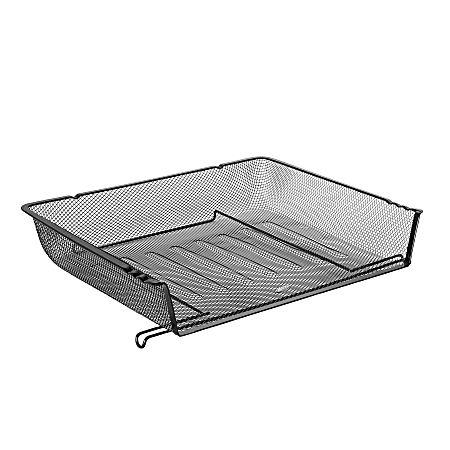 Eldon Rolodex Mesh Letter Sized Paper Tray, Black