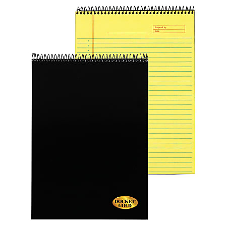 TOPS™ Docket Gold™ Wirebound Writing Tablet, 8 1/2"