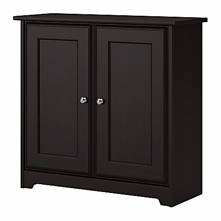 Bush Furniture Cabot Small Storage Cabinet with Doors, Espresso Oak, Standard Delivery
