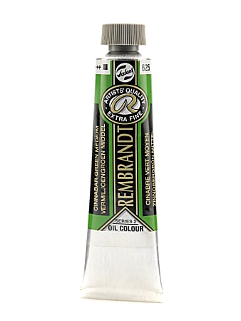 Rembrandt Artist's Oil Colors, 40 mL, Cinnabar Green Medium, 625, Pack Of 2