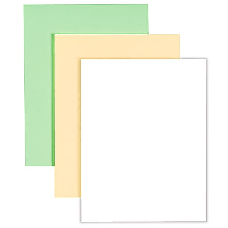 Wausau® Exact® Premium Pastel Paper, 8 1/2" x 11", 24 Lb, 30% Recycled, Yellow, Ream Of 500 Sheets