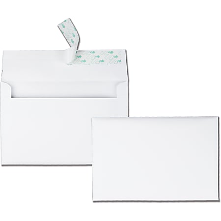 Quality Park® A9 Redi-Strip® Invitation And Greeting Card Envelopes, Self-Adhesive, White, Box Of 100