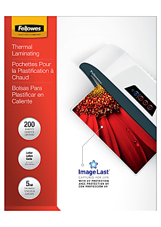 Fellowes® Thermal Laminating Pouches, 9" x 11-1/2",