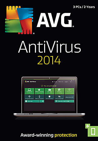 AVG AntiVirus 2014, 3-User 2-Year, Download Version