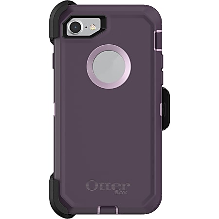 OtterBox Defender Carrying Case (Holster) Apple iPhone 8, iPhone 7 Smartphone - Purple Nebula - Polycarbonate Holster, Synthetic Rubber Cover
