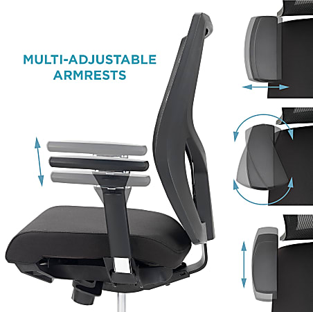WorkPro Oceanic MeshFabric Ergonomic High Back Executive Office Chair ...