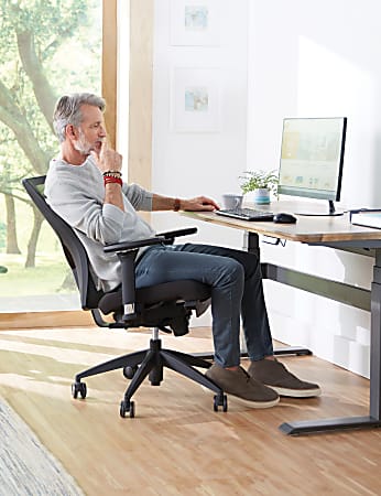 WorkPro Oceanic MeshFabric Ergonomic High Back Executive Chair