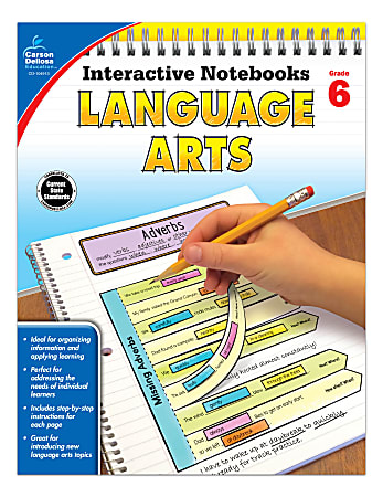 Carson-Dellosa Interactive Language Arts Notebook, Grade 6