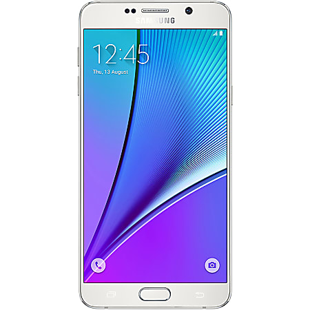 Samsung Galaxy Note 5 N920A Refurbished Cell Phone, 64GB, White, PSC100767