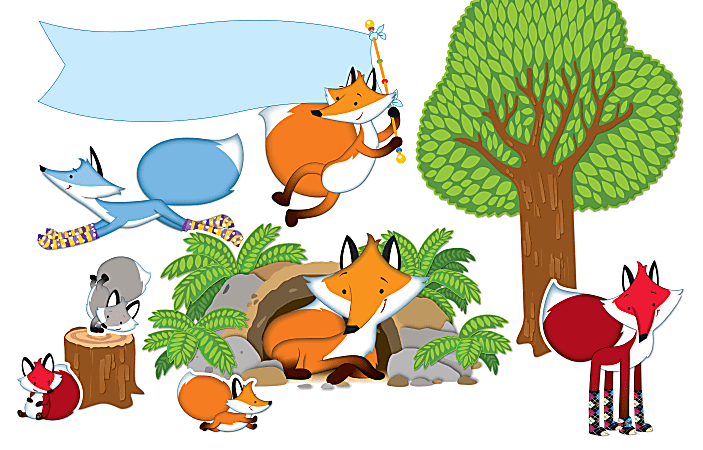 Carson-Dellosa Playful Foxes Bulletin Board Set, Multicolor, Grades Pre-K-5