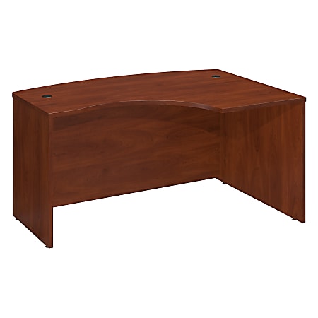 Bush Business Furniture Components L Bow Desk Right Handed, 60"W x 43"D, Hansen Cherry, Standard Delivery