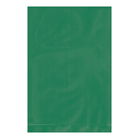 Office Depot® Brand 2 Mil Colored Flat Poly Bags, 4" x 6", Green, Case Of 1000