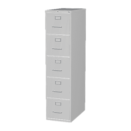 Lorell® Fortress 26-1/2"D Vertical 5-Drawer Letter-Size File