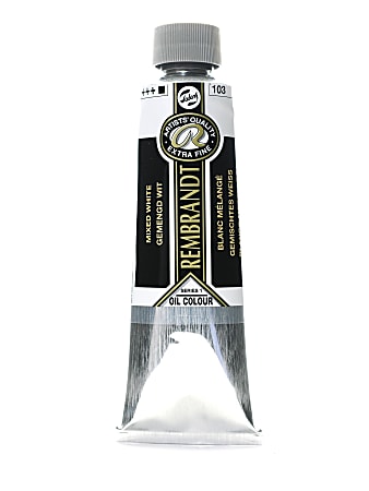 Rembrandt Artist's Oil Colors, 150 mL, Mixed White, 103