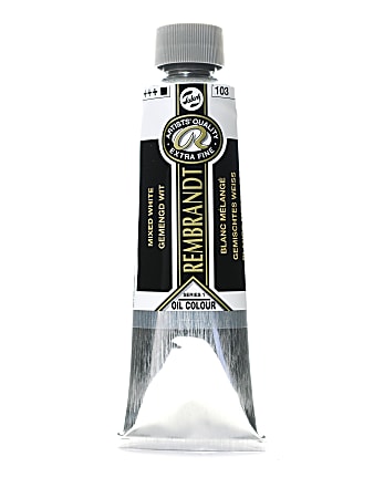 Rembrandt Artist's Oil Colors, 150 mL, Mixed White, 103