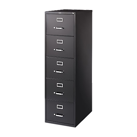 Lorell® Fortress 26-1/2&quot;D Vertical 5-Drawer Legal-Size File