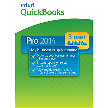 QuickBooks Pro 3-User 2014, Download Version