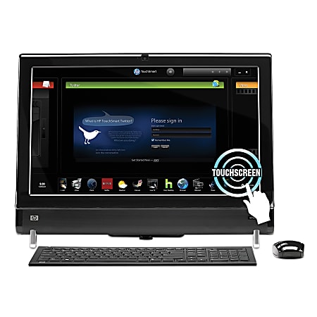 HP TouchSmart 600-1120 Desktop Computer With Intel® Core™ i3-330M Processor, 23" Widescreen LCD Monitor