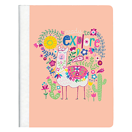 Top Flight Explore Fashion Composition Notebook, 9 3/4" x 7 1/2", 1 Subject, College Ruled, 160 Pages (80 Sheets), Assorted Colors