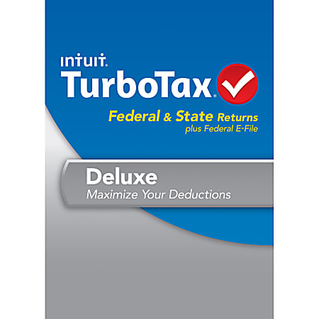 TurboTax Deluxe Fed + State + Efile 2013 (Windows), Download Version
