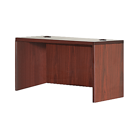 Lorell Essentials 48 W Rectangular Computer Desk Shell Mahogany