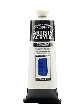 Winsor & Newton Professional Acrylic Colors, 60 mL, Phthalo Blue Green Shade, 515, Pack Of 2