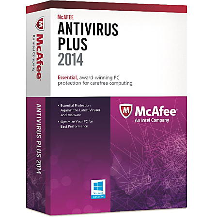 McAfee AntiVirus Plus 2014 - 1 User, Download Version