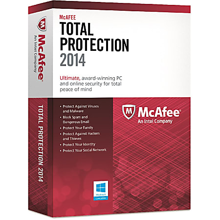 McAfee Total Protection 2014 - 3 User, Download Version