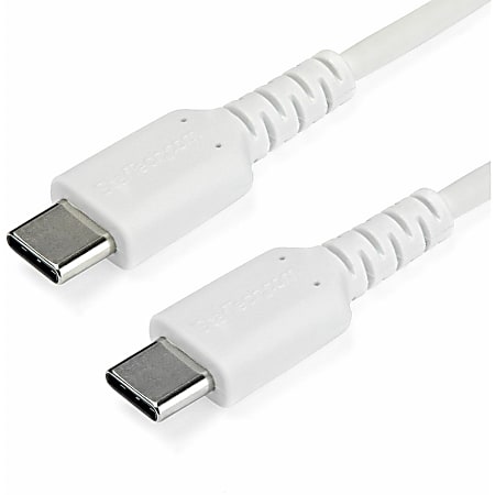 StarTech.com 1 m / 3.3 ft USB C Cable - Hight Quality USB 2.0 Type C Cable - White - Durable USB Charging Cable (RUSB2CC1MW)