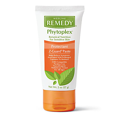 Medline Remedy Phytoplex Z-Guard Skin Protectant Paste, 2 Oz, Pack Of 24