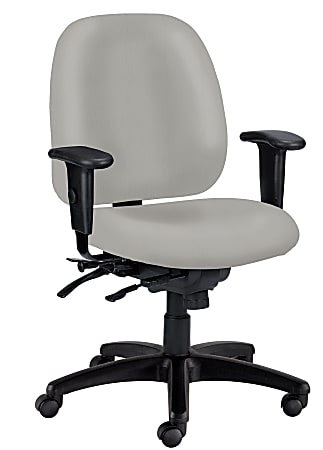 Serta SitTrue Ridgefield Ergonomic MeshVegan Leather High Back Task Chair  GrayBlack - Office Depot