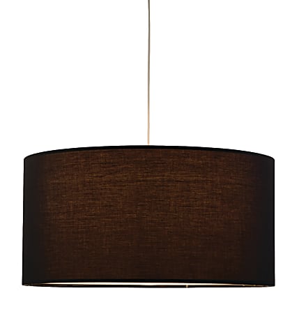 Adesso® Timpani Pendant Ceiling Lamp, Giant, 14"H, Black