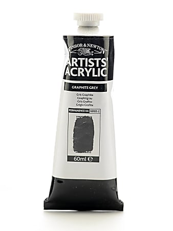 Winsor & Newton Professional Acrylic Colors, 60 mL, Graphite Gray, 292, Pack Of 2