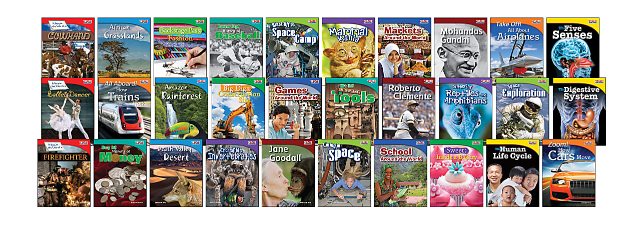Teacher Created Materials TIME FOR KIDS® Nonfiction Book Set, Set Of 30 Books, Grade 3