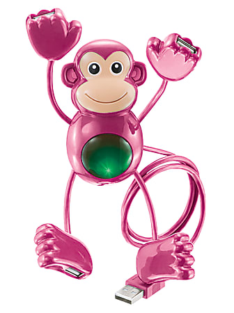 Propel RC USB Monkey Hub, Brown/Pink