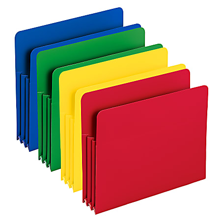 Smead® Poly Expanding File Pockets, 3 1/2" Expansion,