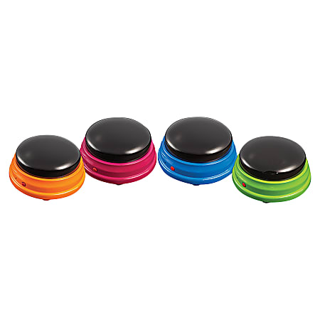 Recordable Answers Buzzers Personalized Sound Buzzers Talking Button Set Of 4 