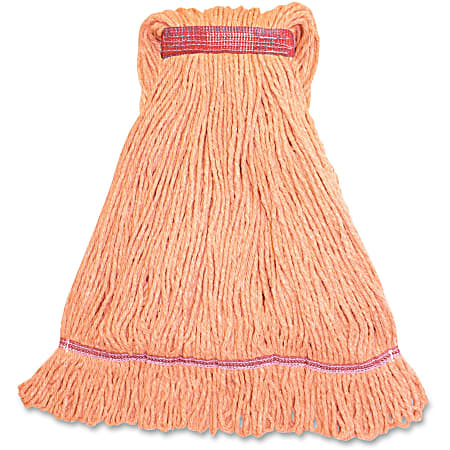 Genuine Joe Narrow Band Large Mophead - Large - Rayon, Cotton, Fiber, Cotton - 1Each Genuine Joe Narrow Band Large Mophead - Large - Rayon, Cotton, Fiber, Cotton - 1Each